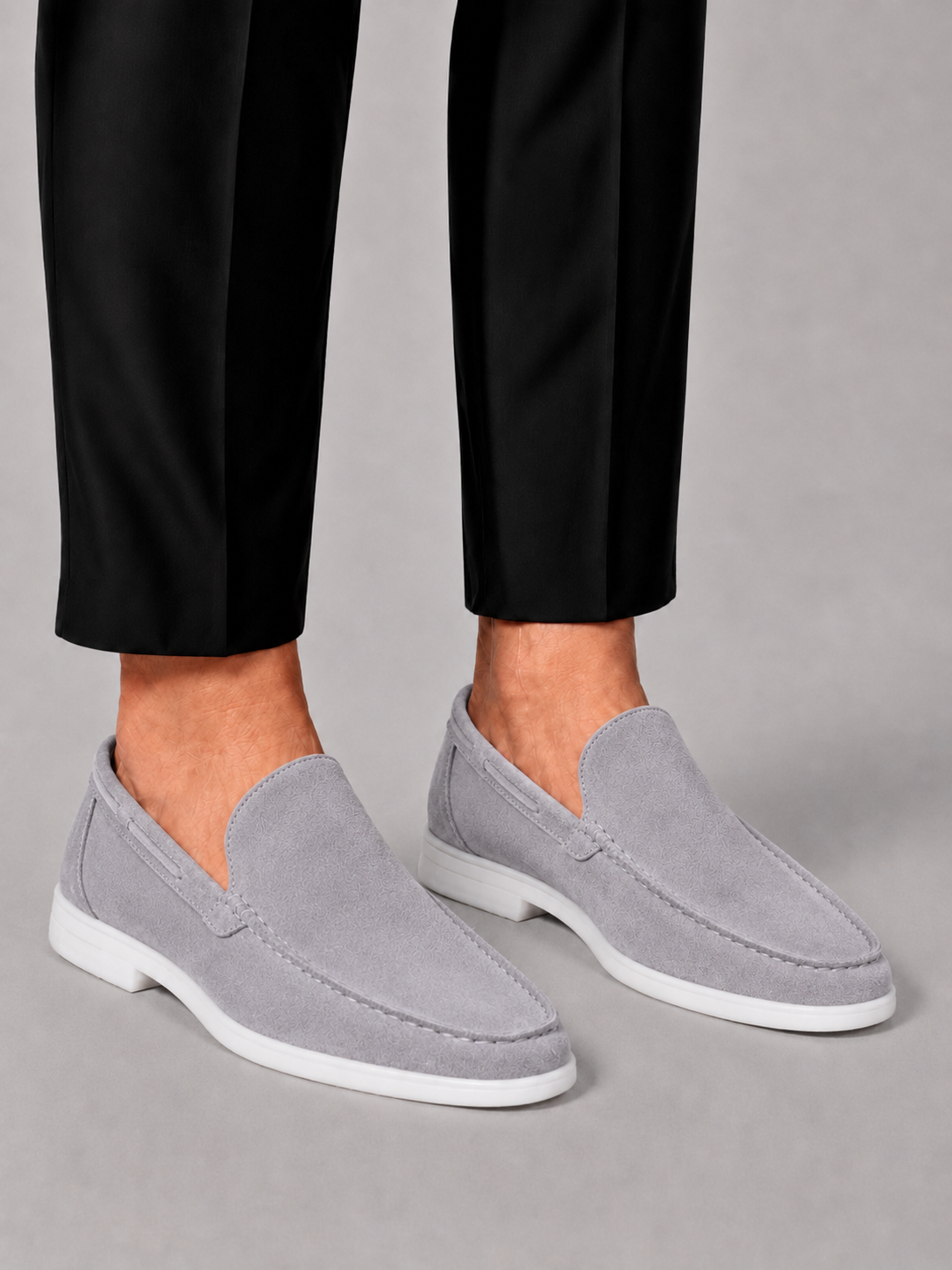 Optew Men’s Suede Slip-On Loafers