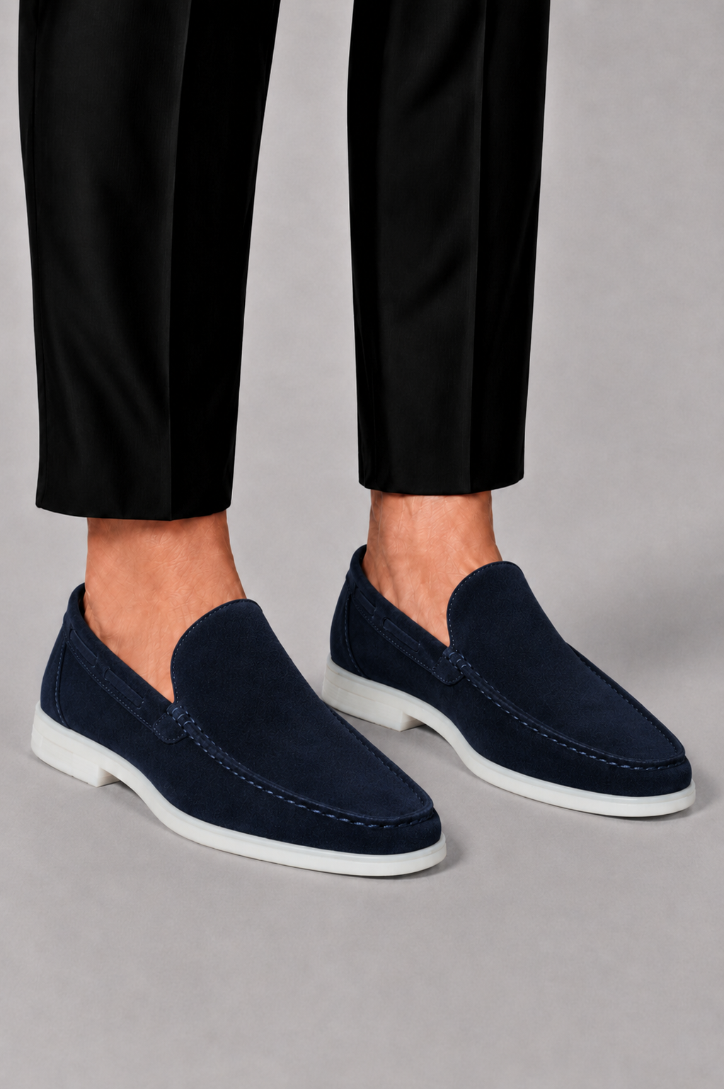 Optew Men’s Suede Slip-On Loafers