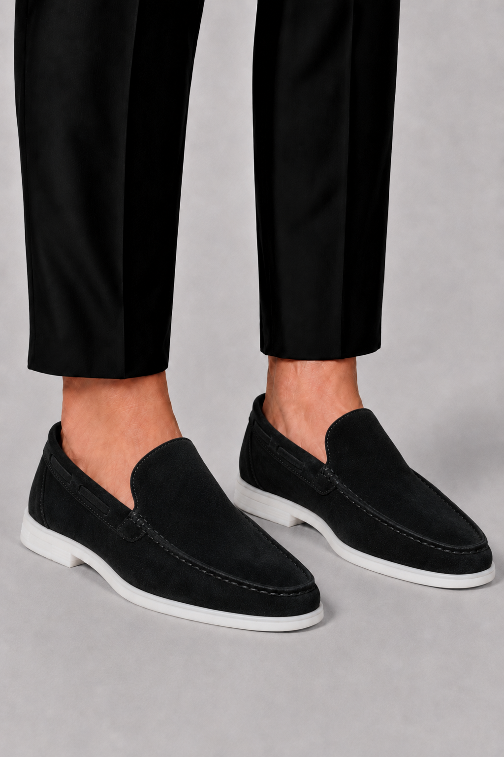 Optew Men’s Suede Slip-On Loafers