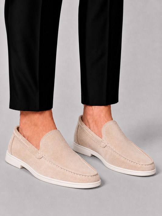 Optew Men’s Suede Slip-On Loafers