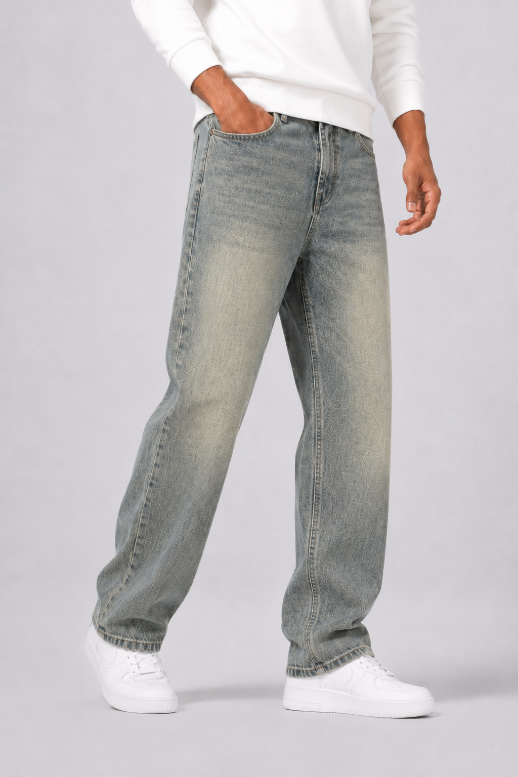 Optew Men’s Straight-Fit Denim Jeans