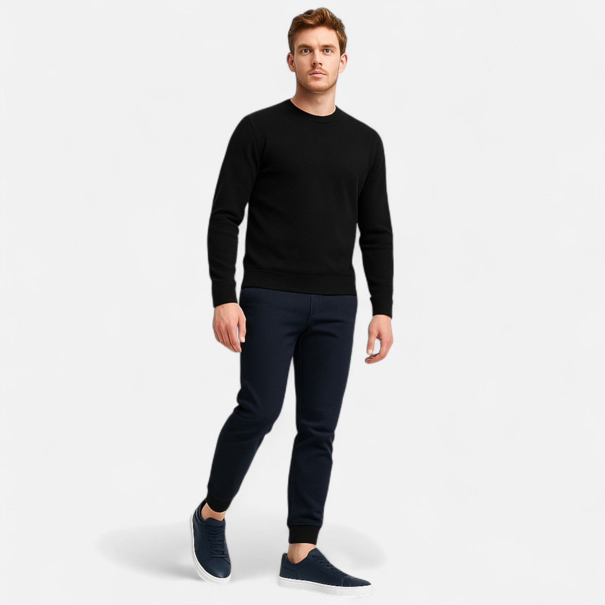 Optew Men’s Slip-On Leather Sneakers