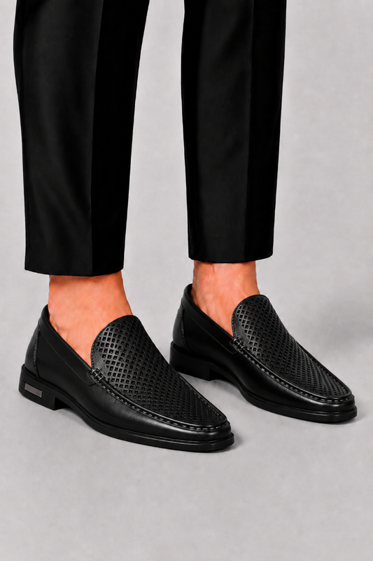 Optew Men’s Slip-On Leather Loafers