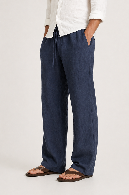 Optew Men’s Linen Style Trousers
