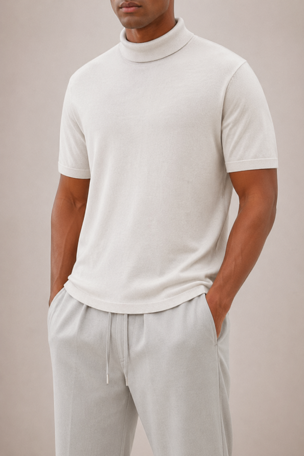Optew Men’s Turtleneck T-Shirt