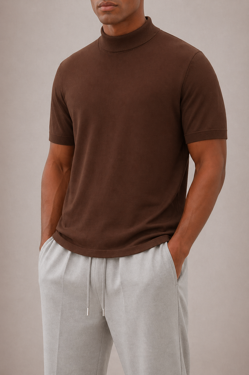 Optew Men’s Turtleneck T-Shirt
