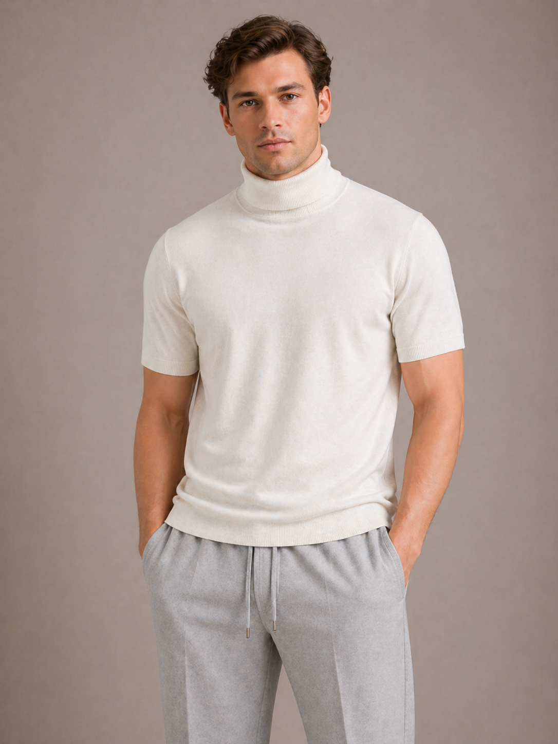 Optew Men’s Turtleneck T-Shirt