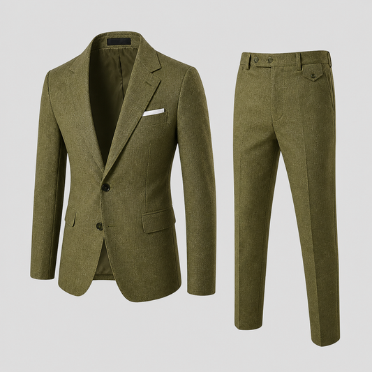 Optew Men’s Linen Suit