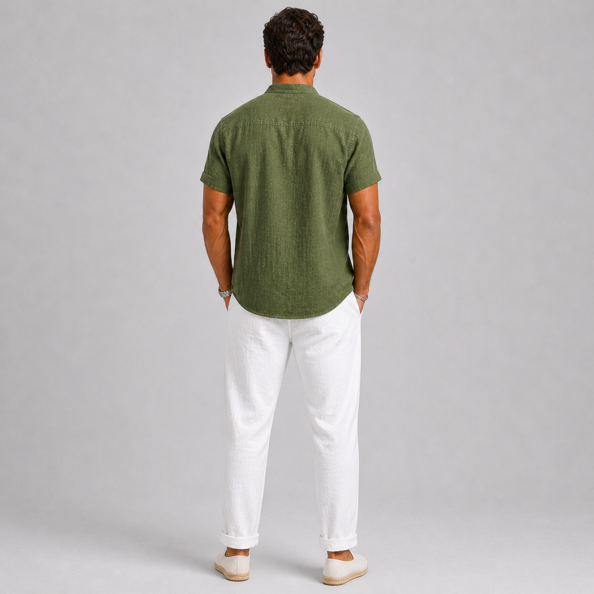 Optew Men’s Linen Set