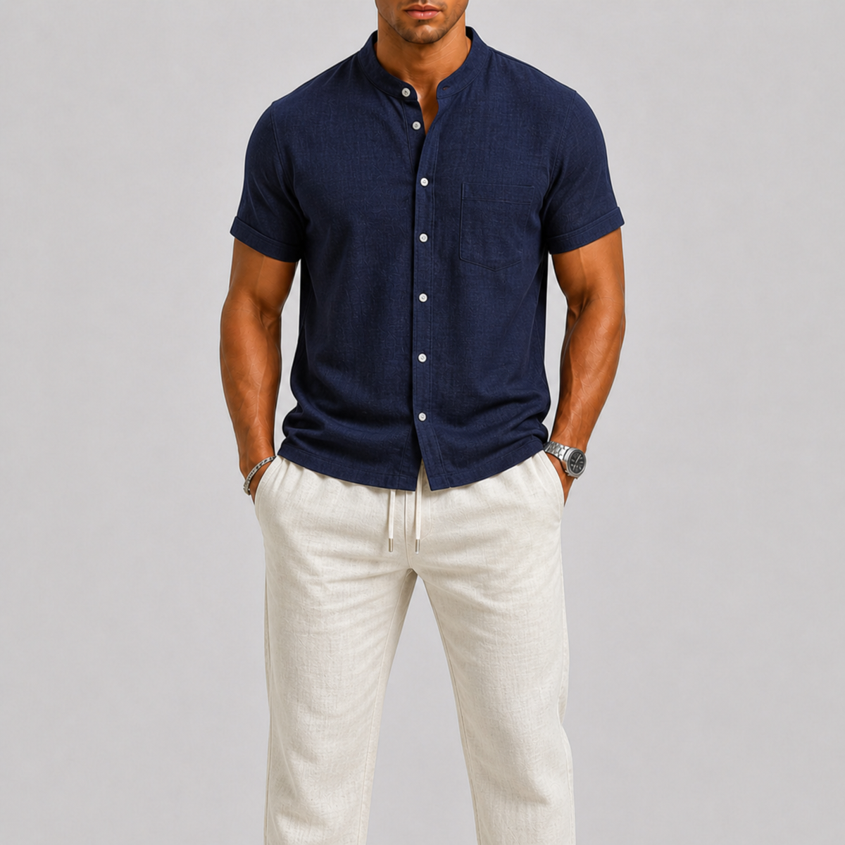 Optew Men’s Linen Set