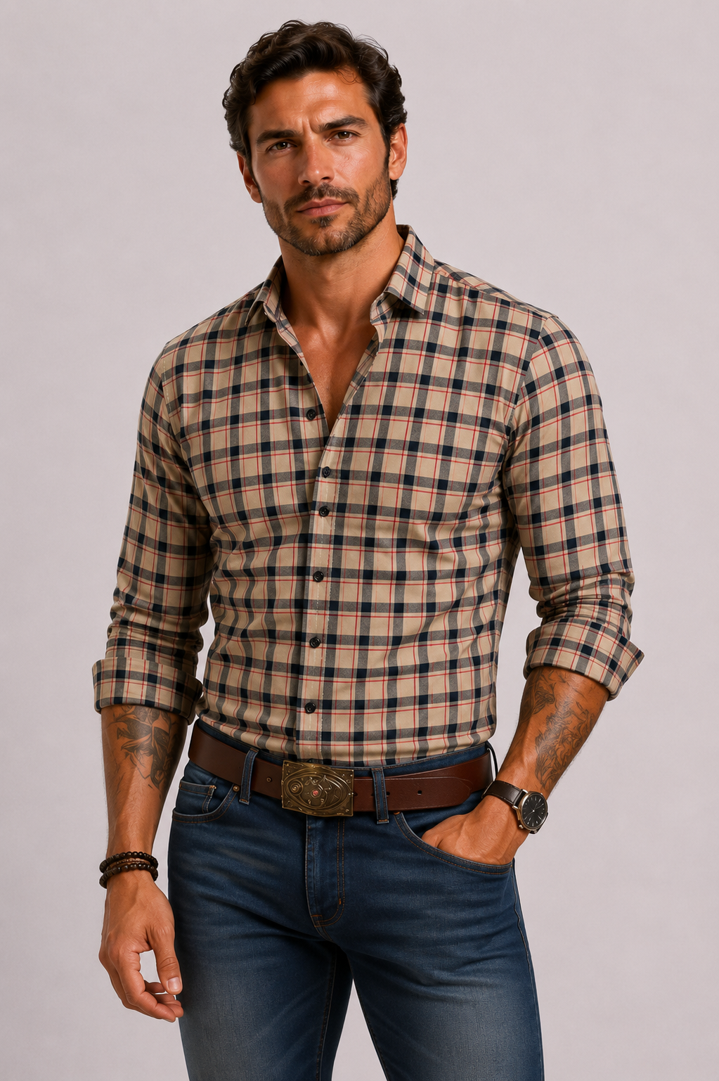 Optew Men’s Checkered Shirt