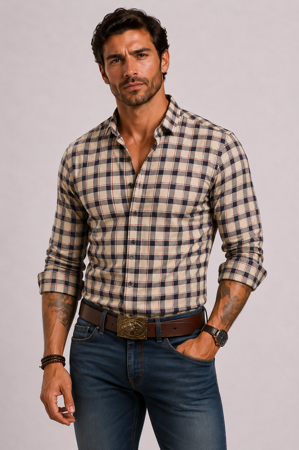 Optew Men’s Checkered Shirt