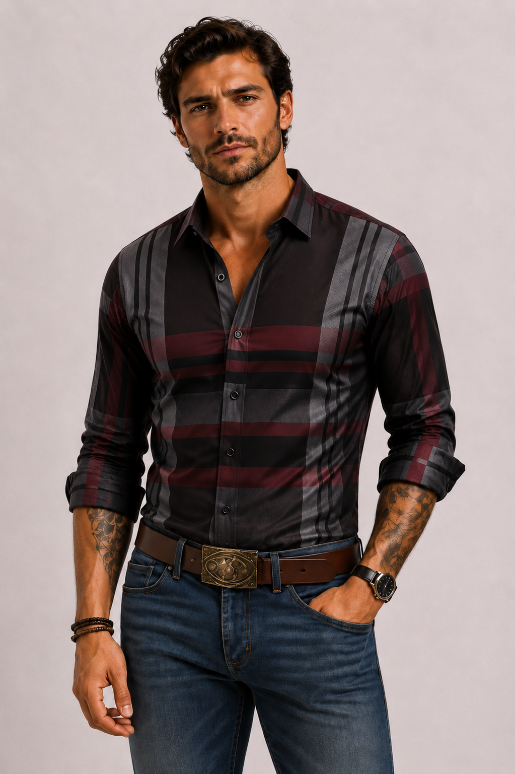 Optew Men’s Checkered Shirt