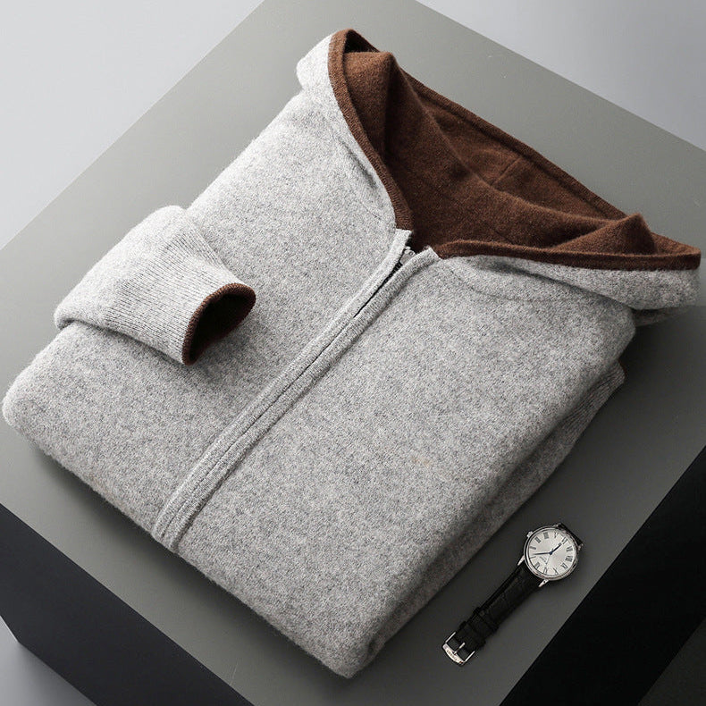 Optew Men’s Reversible Cashmere Hoodie