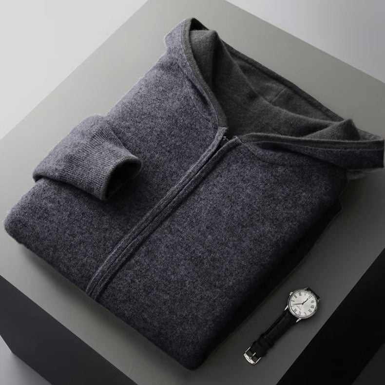 Optew Men’s Reversible Cashmere Hoodie