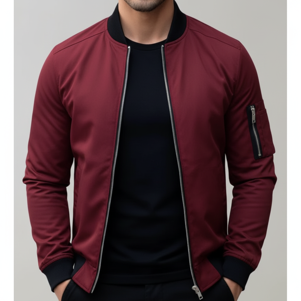Optew Men’s Slim Bomber Jacket