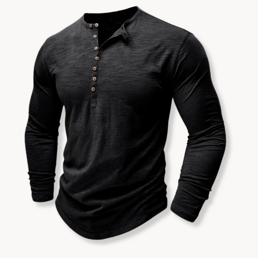 Optew Men’s Cotton Henley Shirt