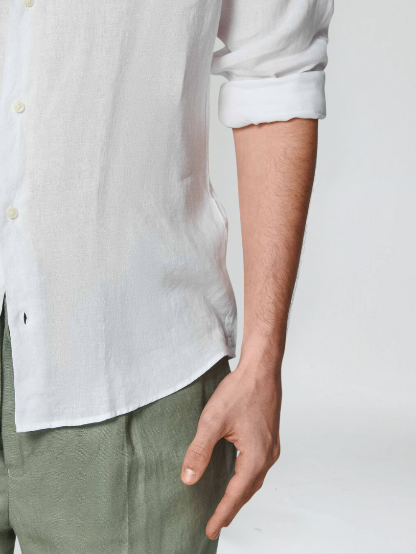 Optew Men’s Linen Button Shirt