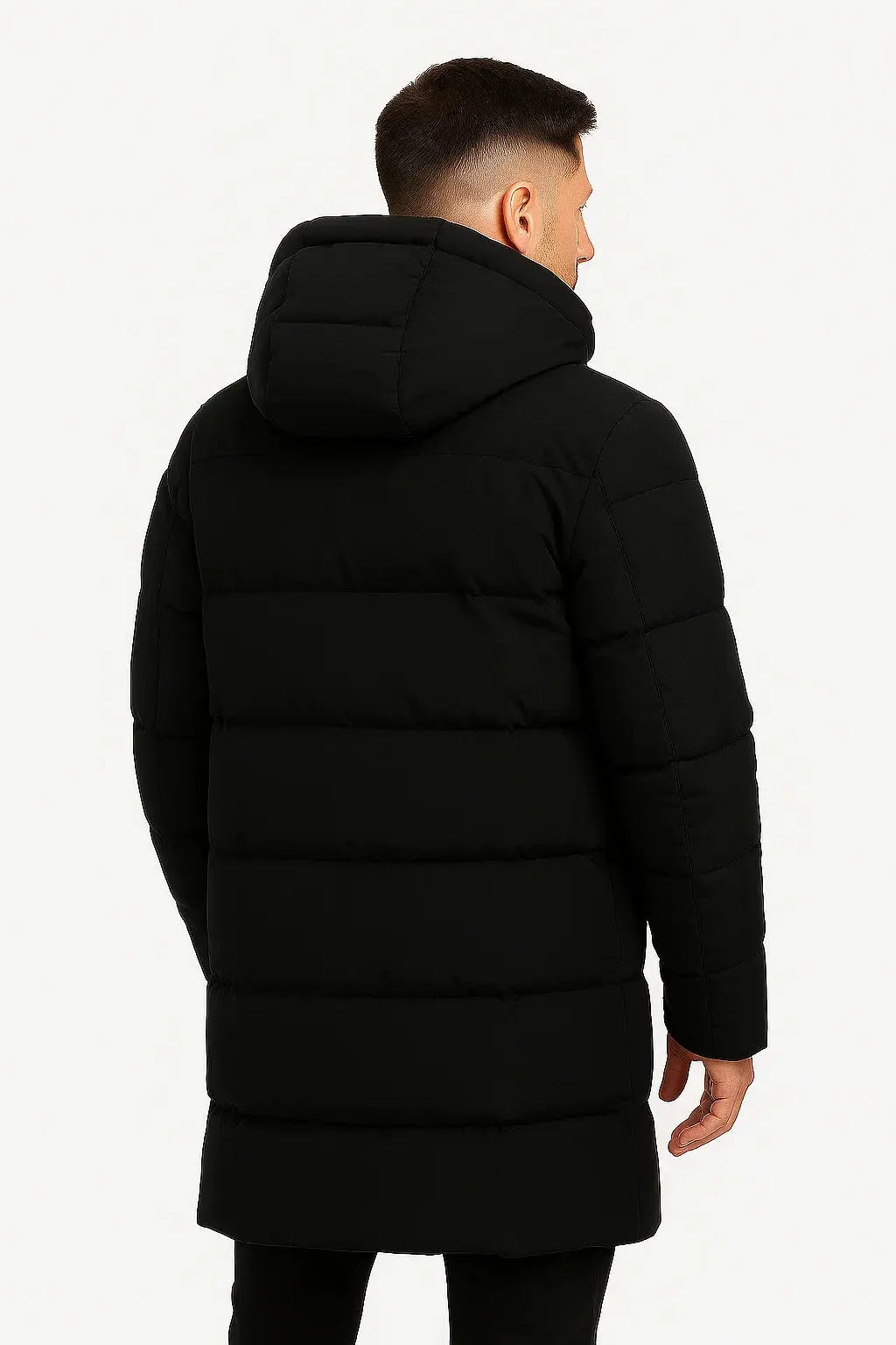 Optew Men's Waterproof Puffer Jacket Insulated Black