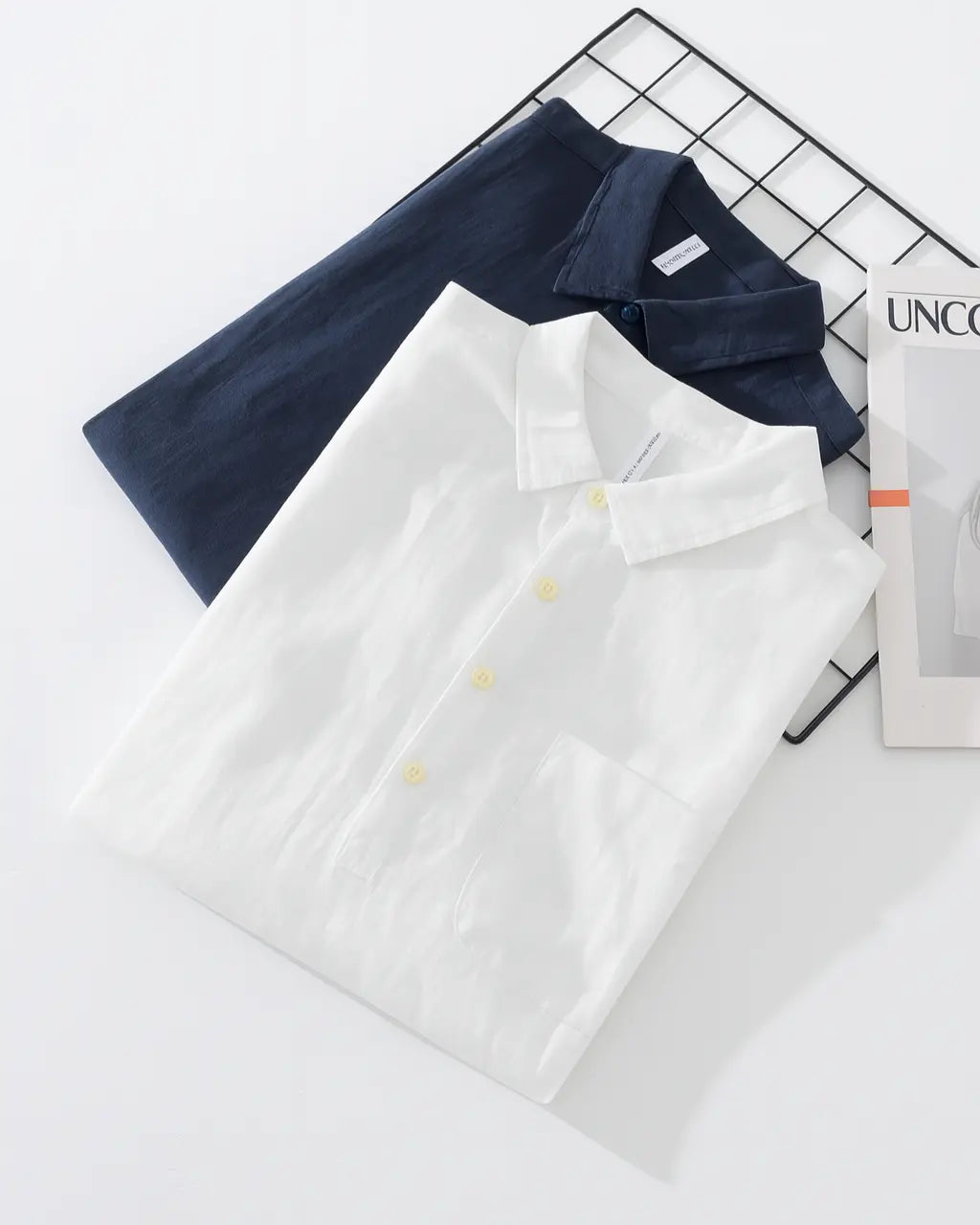 Optew Cotton-Linen Popover Shirt