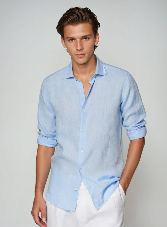 Optew Men’s Linen Button Shirt