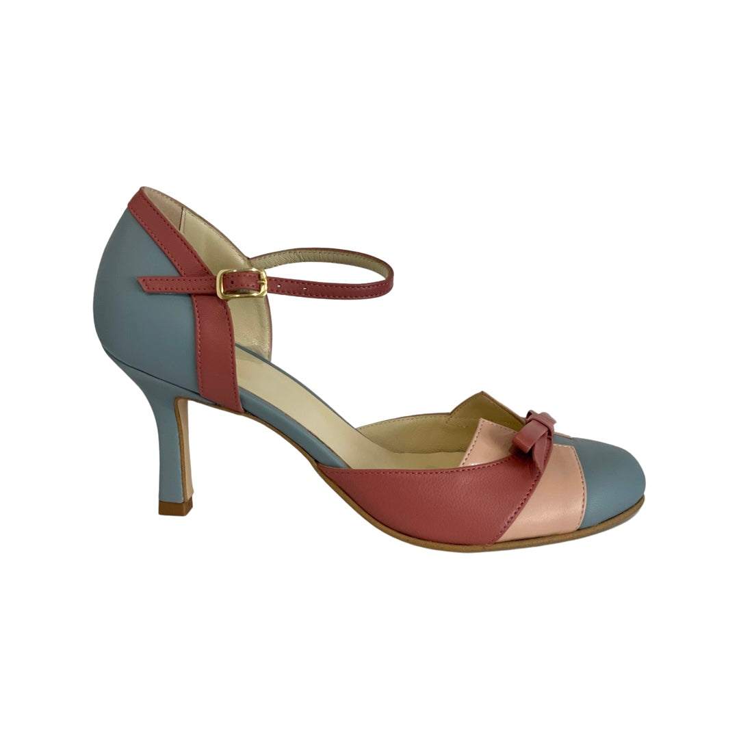 Optew Ankle Strap Heels Women's - Bow Heels Pointed Toe