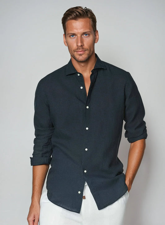 Optew Men’s Linen Button Shirt