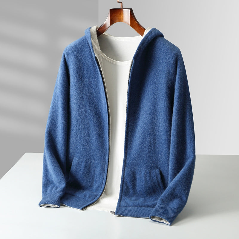 Optew Men’s Reversible Cashmere Hoodie