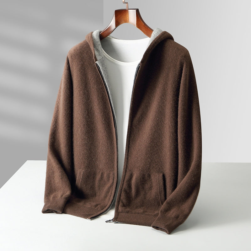 Optew Men’s Reversible Cashmere Hoodie