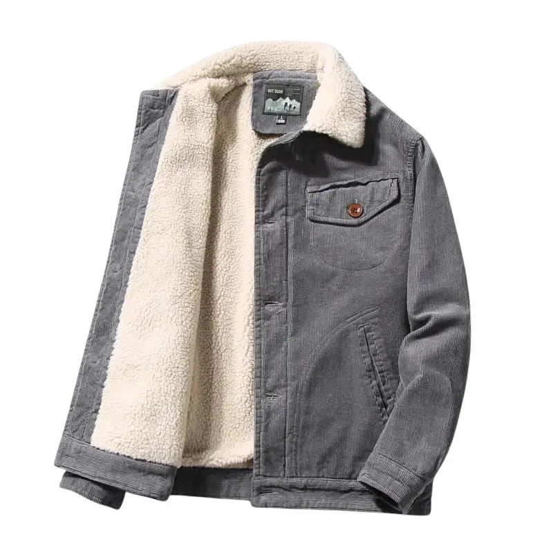 Optew Men’s Corduroy Trucker Jacket