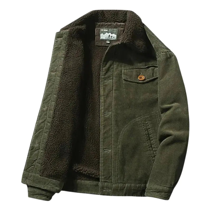 Optew Men’s Corduroy Trucker Jacket