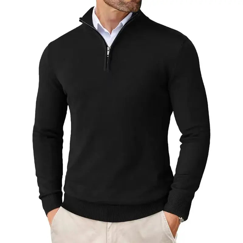 Optew Men's Classic Half-Zip Sweater