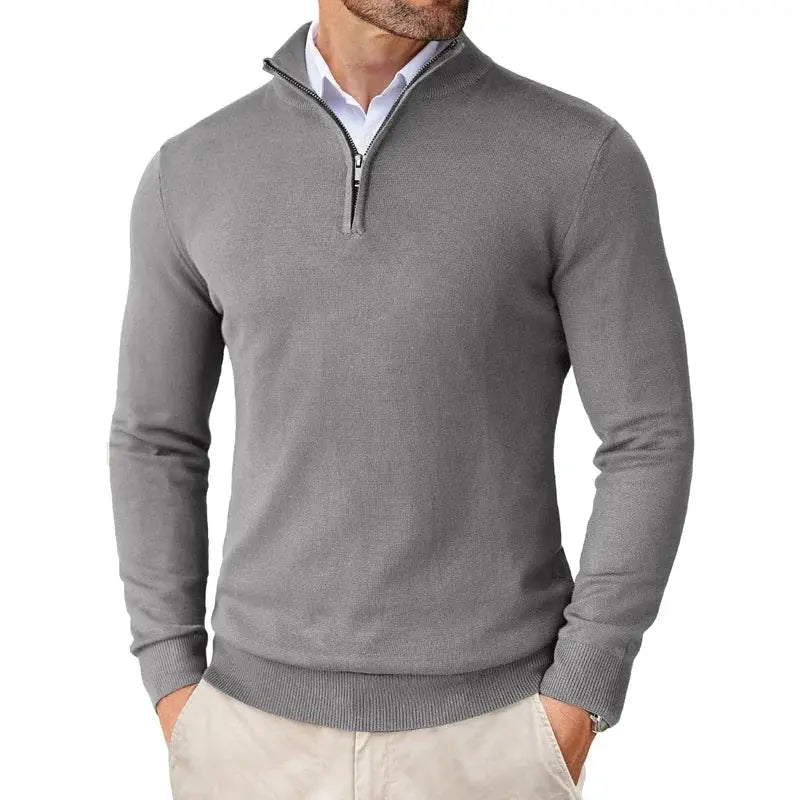 Optew Men's Classic Half-Zip Sweater