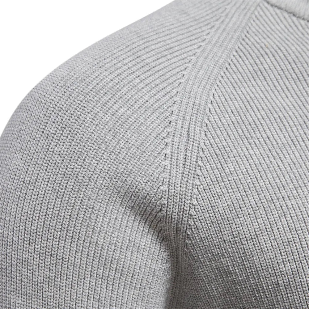 Optew Men's Half Zip Jumper in Wool Blend – Classic Knitted Style