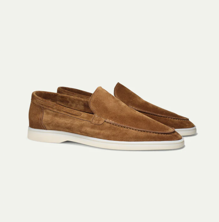 Optew Men’s Suede Slip-On Loafers
