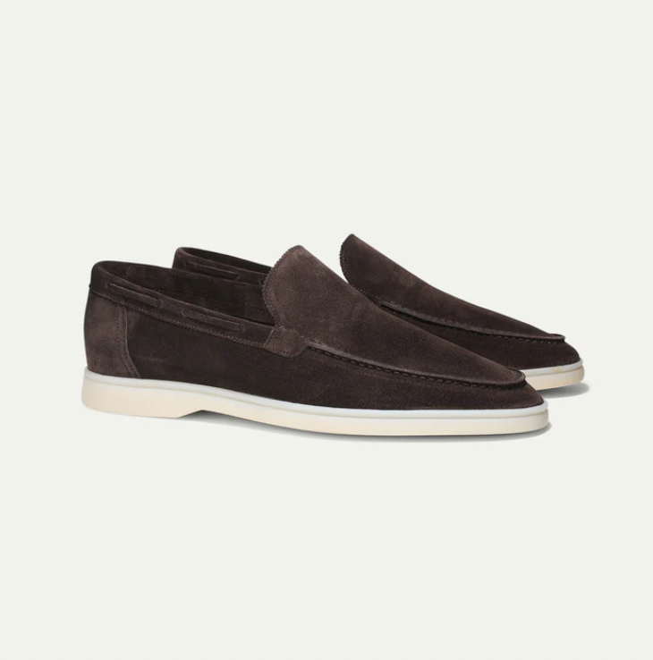 Optew Men’s Suede Slip-On Loafers