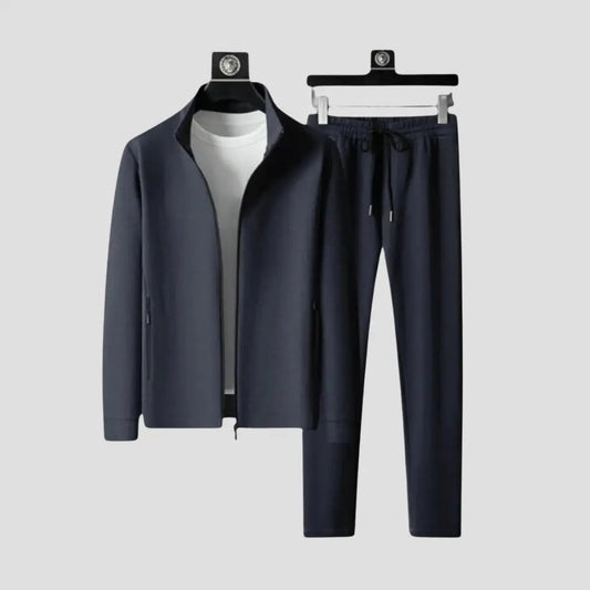 Optew Men's Tracksuit Set Stretch Lycra Slim Fit Casual Wear