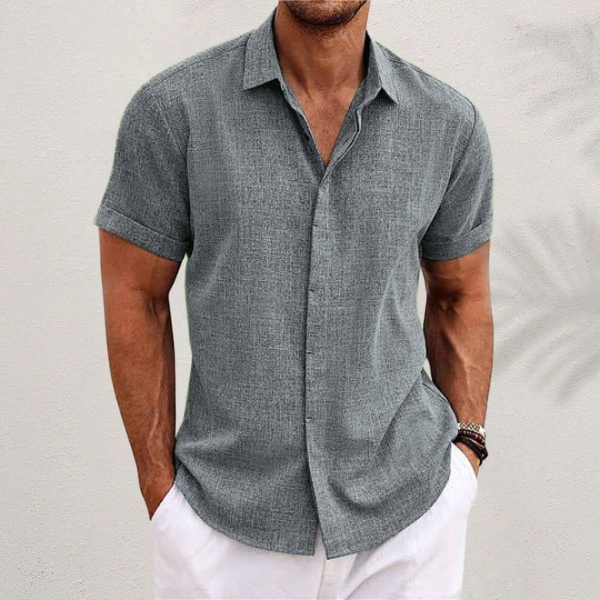 Optew Men’s Linen Summer Shirt