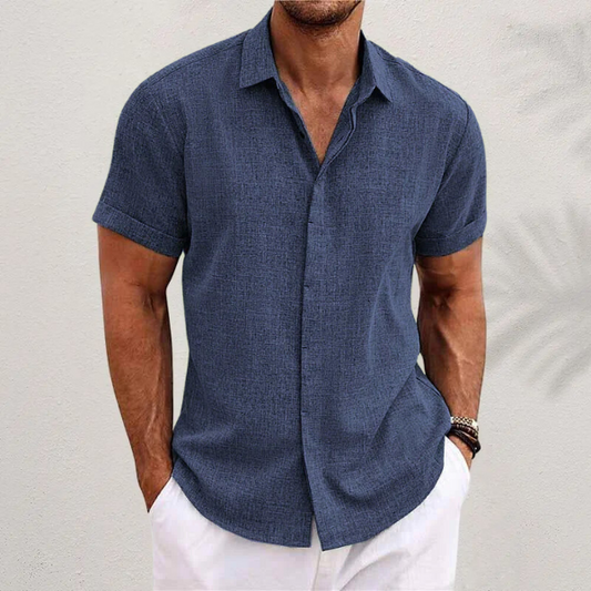 Optew Men’s Linen Summer Shirt