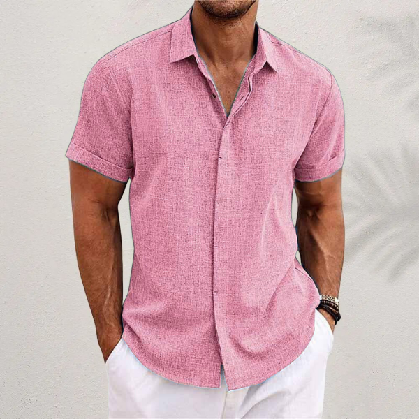 Optew Men’s Linen Summer Shirt