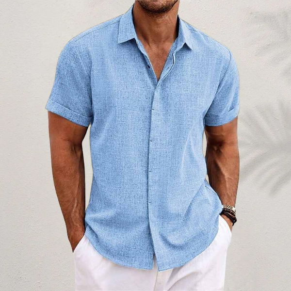 Optew Men’s Linen Summer Shirt