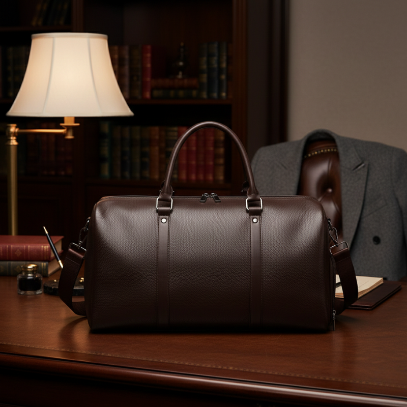 Optew Men’s Structured Executive Weekender Duffle Bag