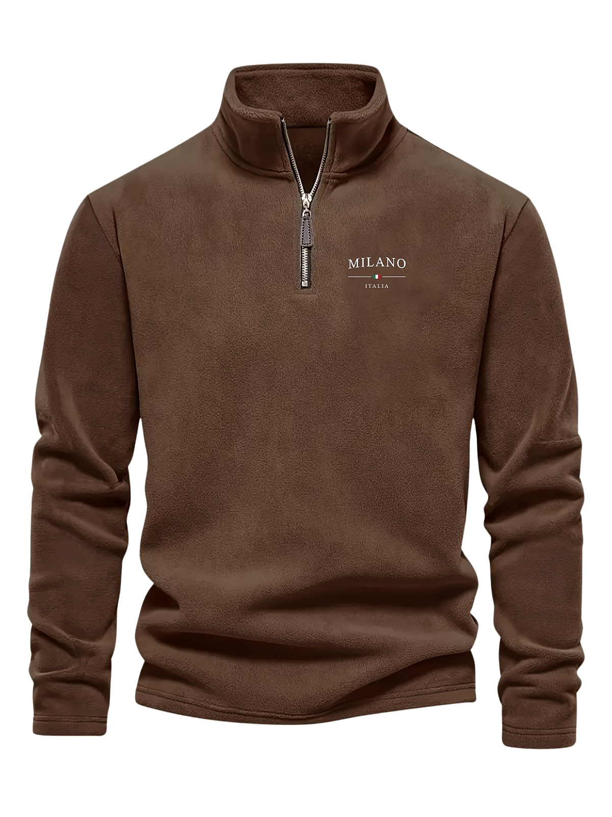 Optew Men’s Fleece Zip Henley Sweatshirt
