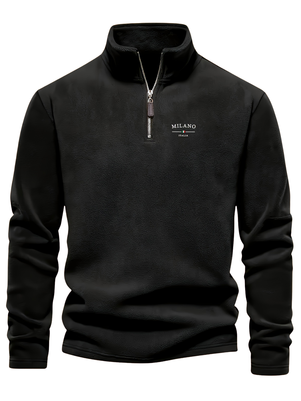 Optew Men’s Fleece Zip Henley Sweatshirt