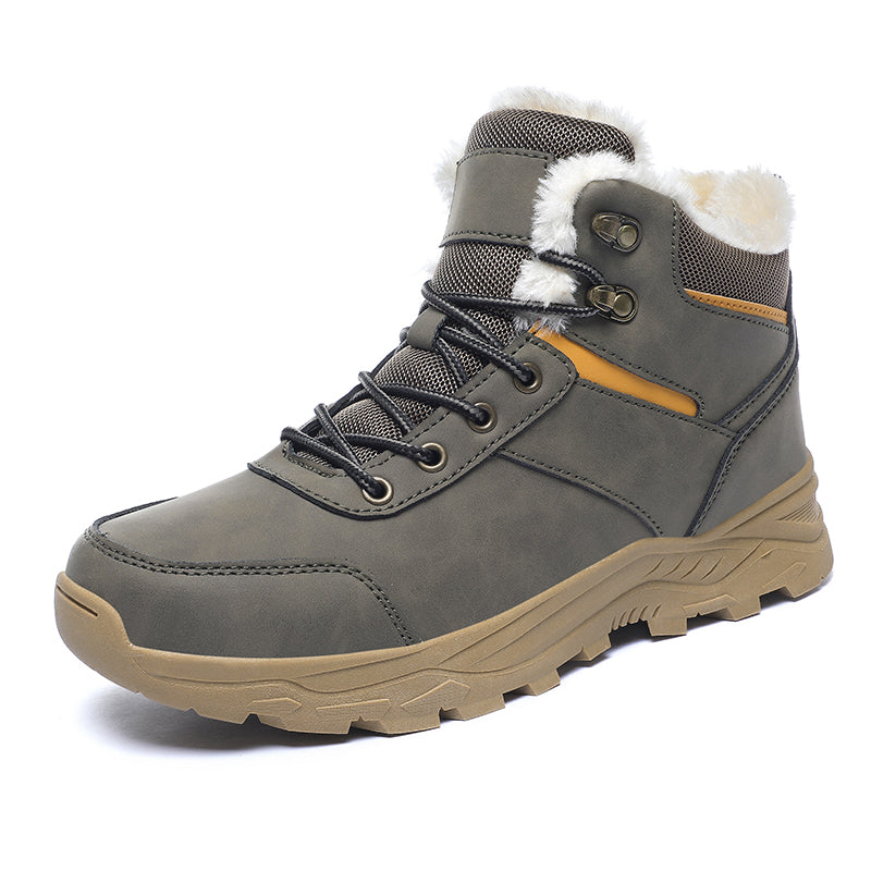 Optew Men’s Winter Leather Boots