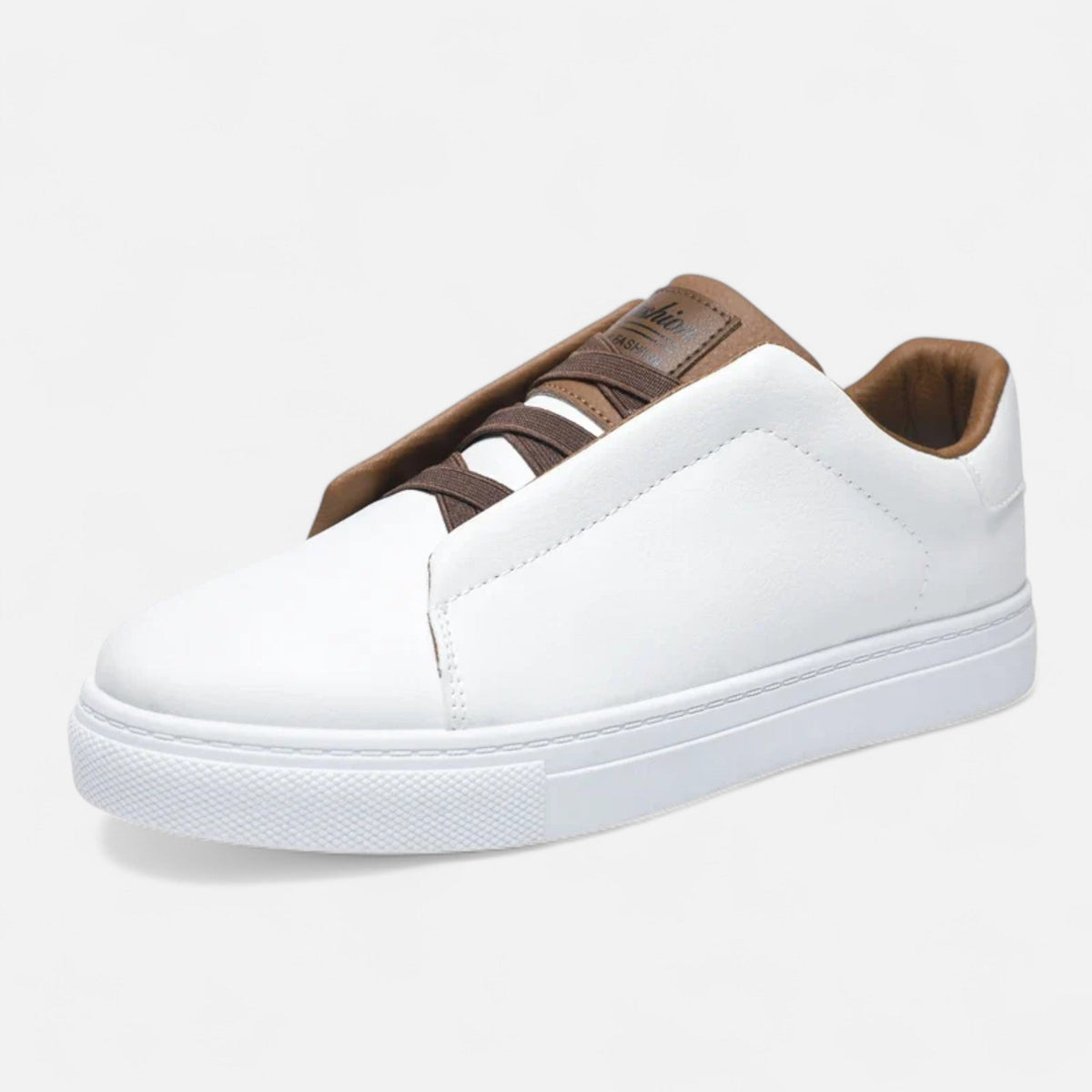 Optew Men’s Slip-On Leather Sneakers