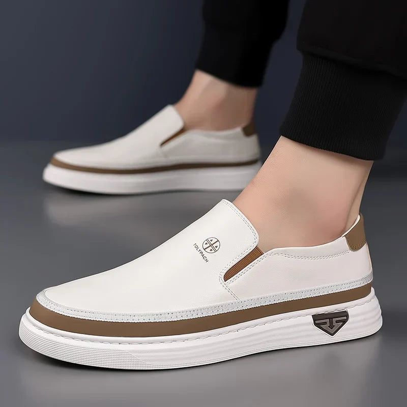 Optew Men’s Leather Loafers