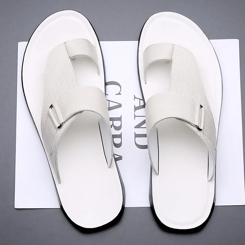 Optew Men’s Geometric Textured Sandals
