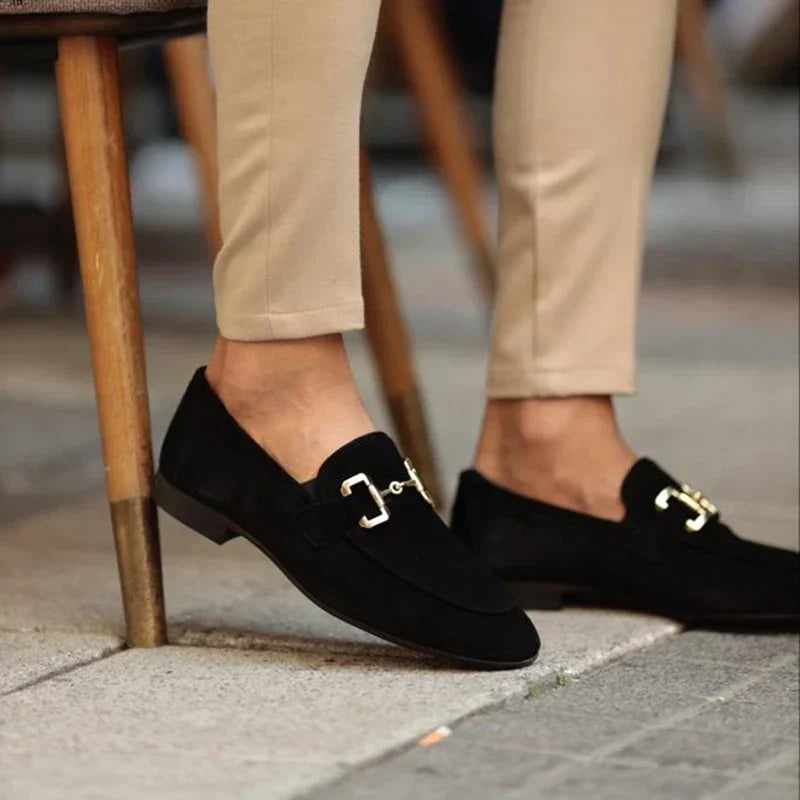 Optew Men’s Suede Horsebit Loafer