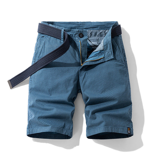 Optew Men’s Checkered Belt Shorts